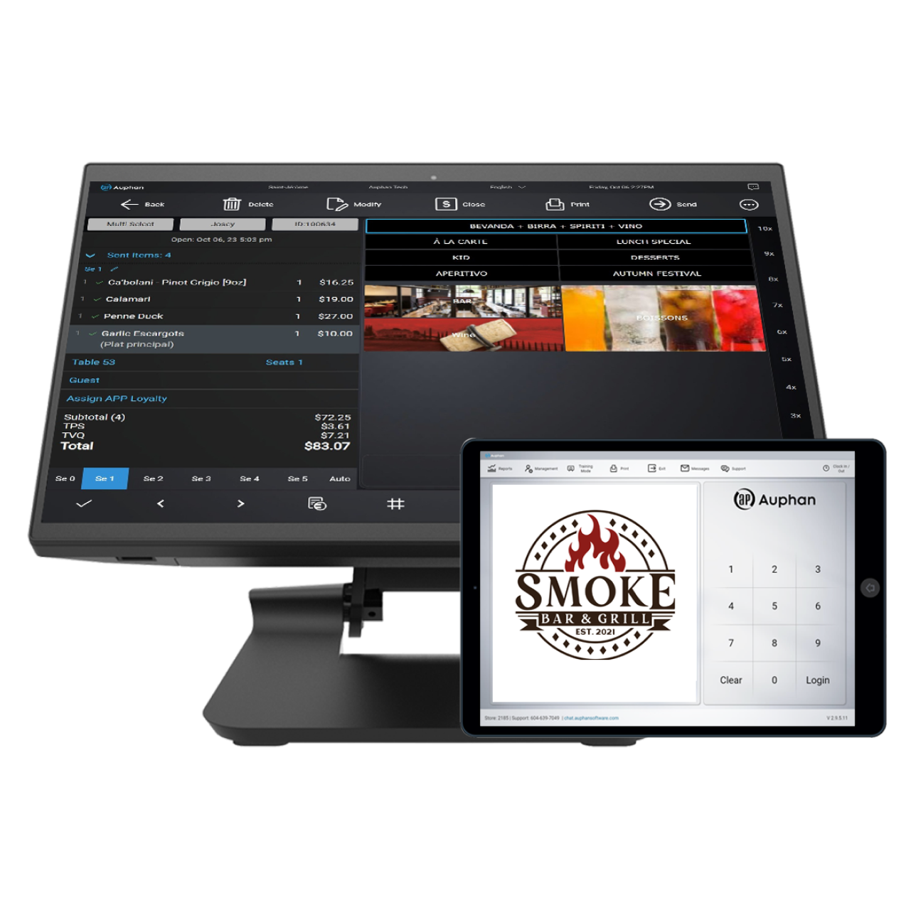 Restaurant point of sale and business enterprise solutions